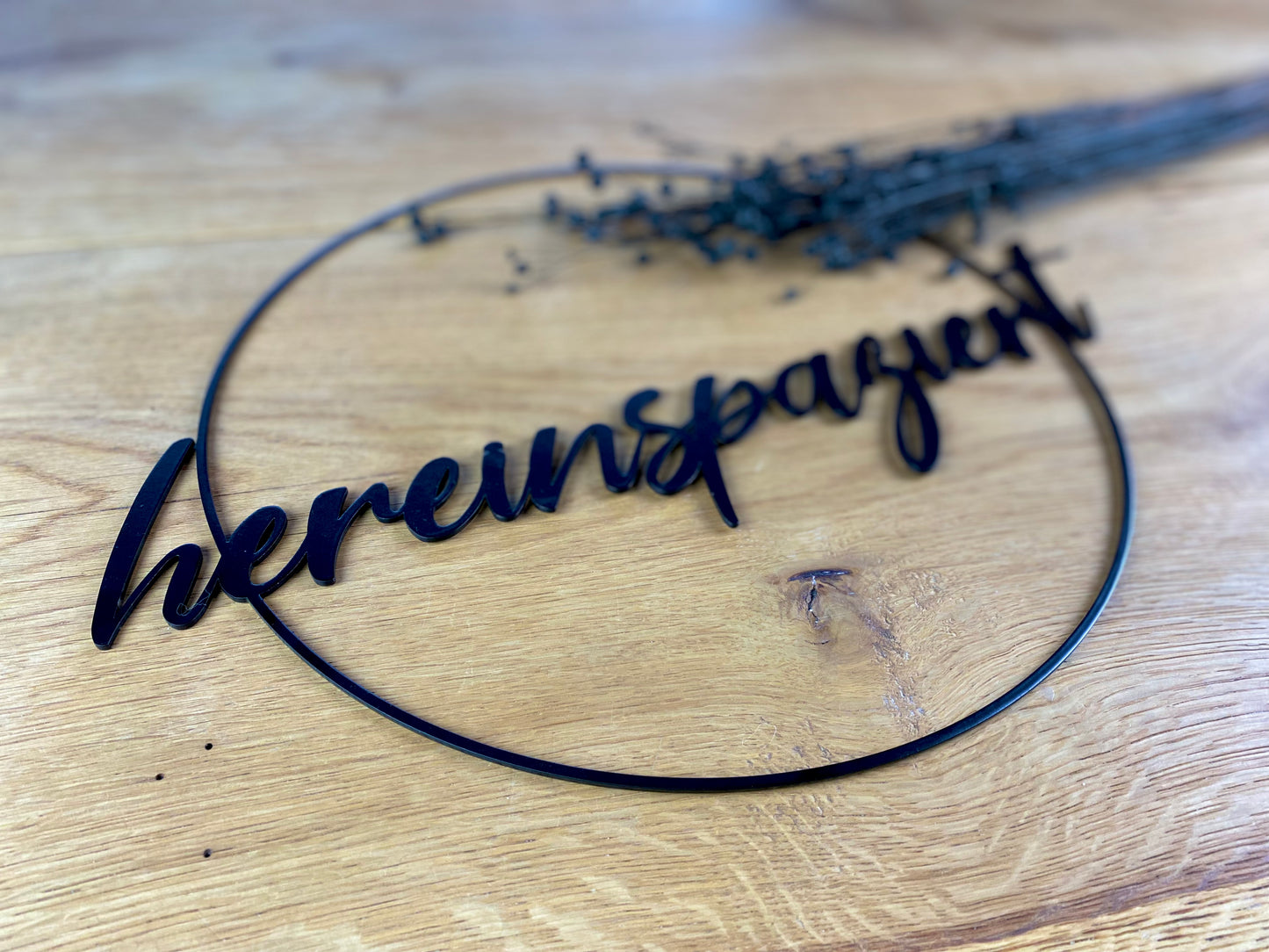 Metallkranz "Hereinspaziert"