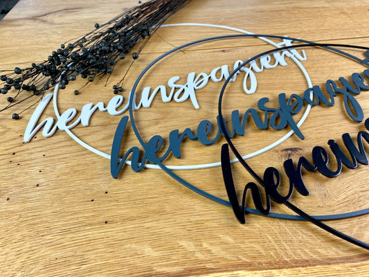 Metallkranz "Hereinspaziert"