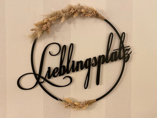 Kranz Lieblingsplatz ohne Trockenblumen
