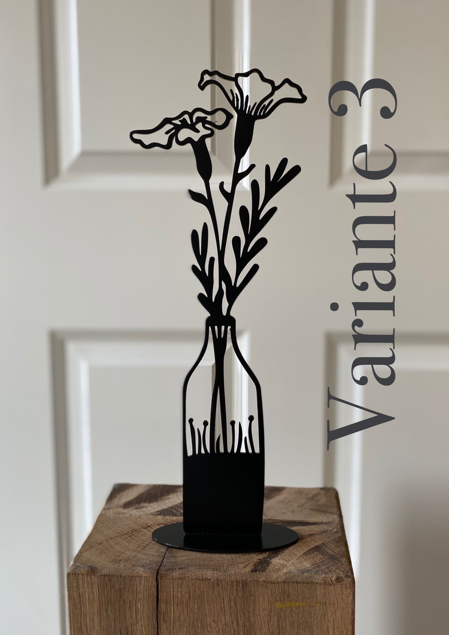 Stahlbild Vase zum Stellen