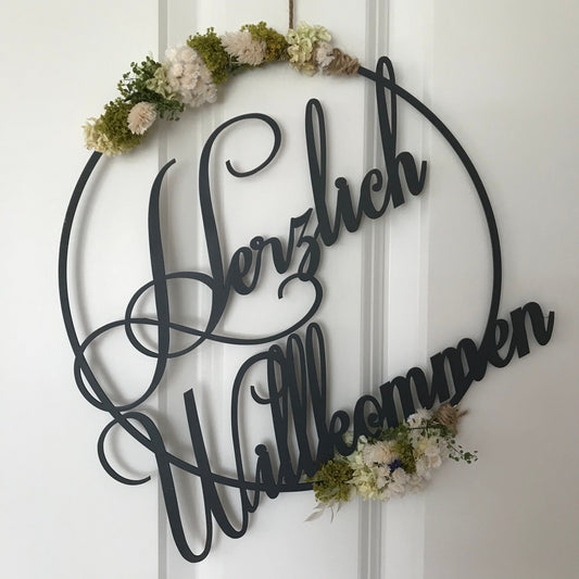 Türkranz „Herzlich Willkommen“ ohne Dekoration