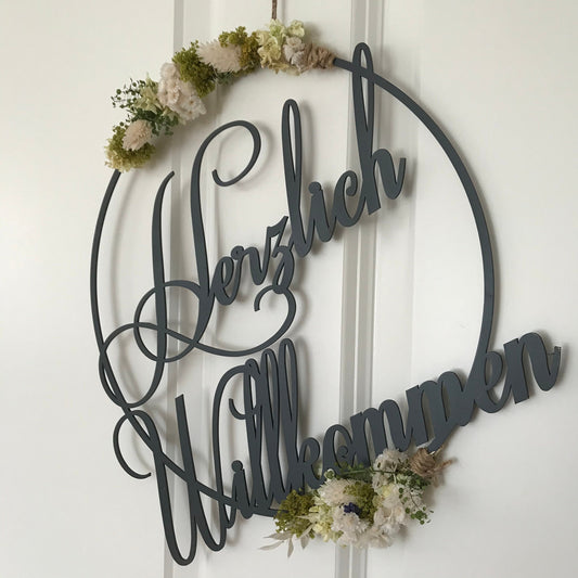 Türkranz „Herzlich Willkommen“ ohne Dekoration
